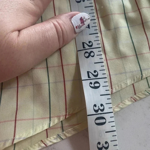 Men’s Orvis Medium M Yellow Plaid Cotton Long Sleeve Button Down Shirt - Picture 6 of 6